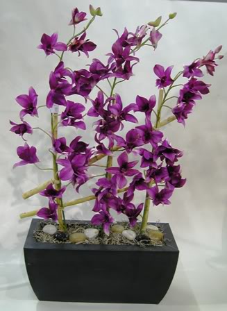 Purple Floral Wedding Centerpiece