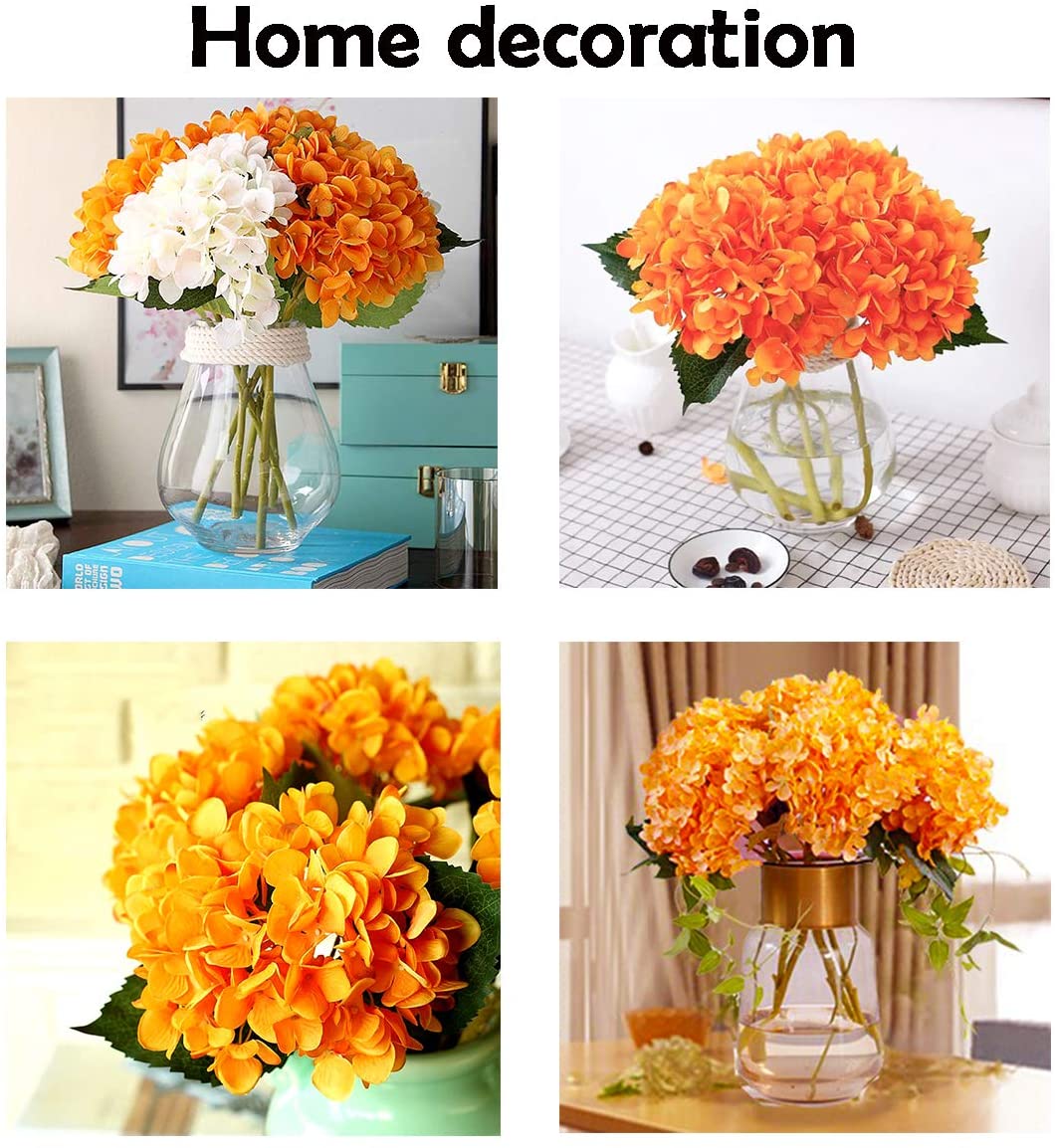 Autumn Themed and Colored Silk Hydrangea Arrangements For Weddings