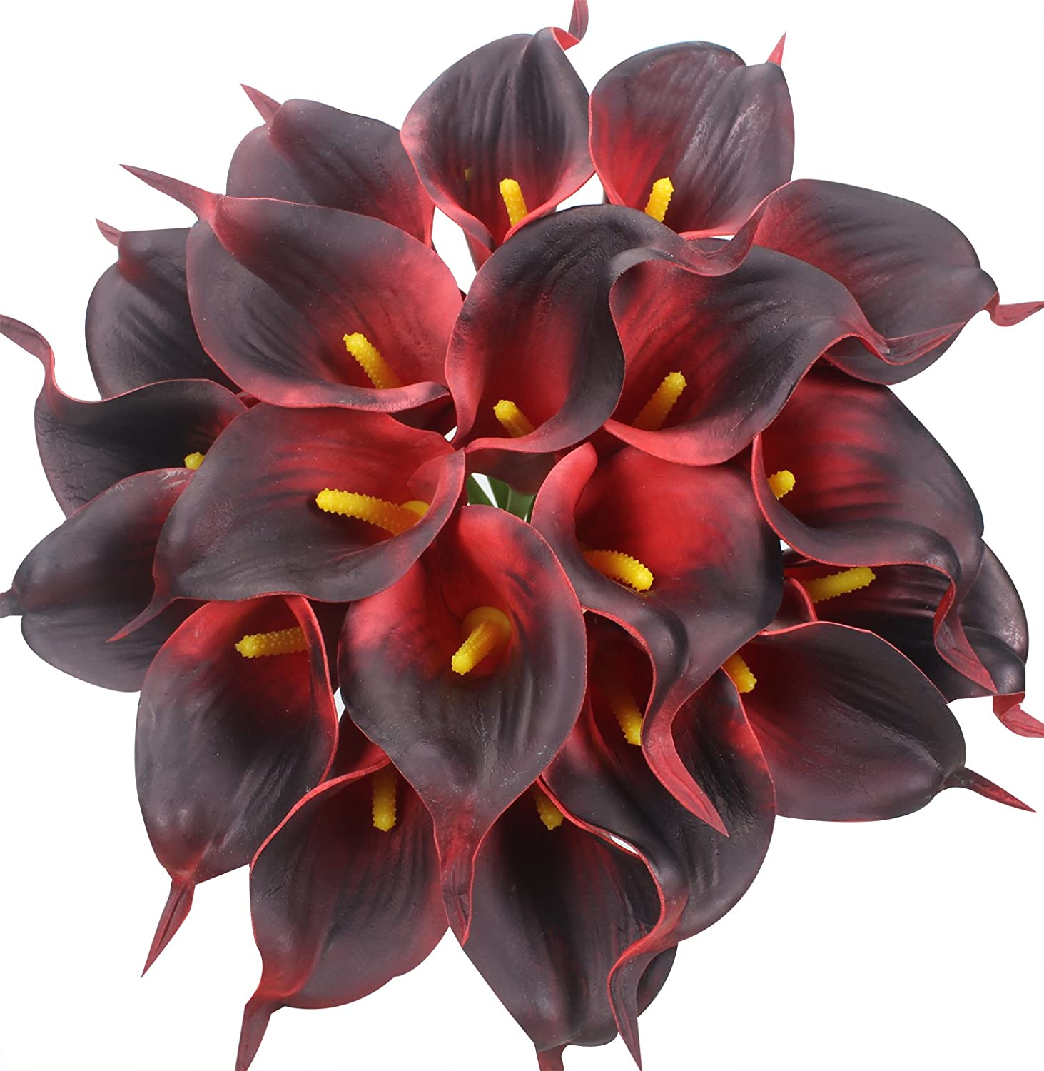 Dark Red Calla Lily Bridal Bouquet
