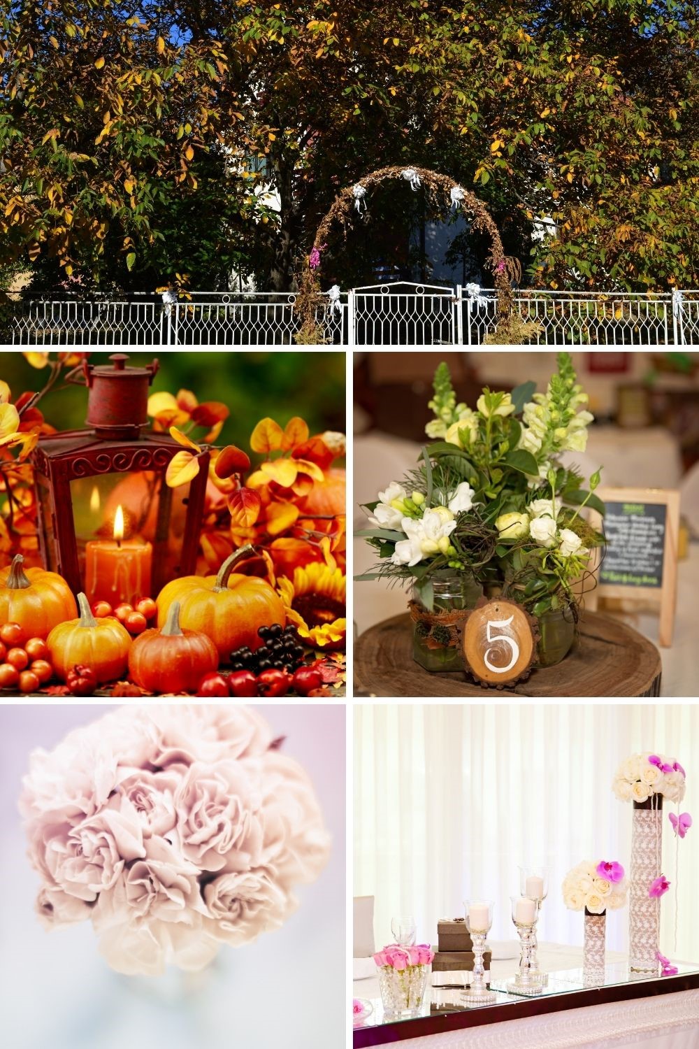 fall wedding colors, fall wedding decorations, fall wedding photo collage, autumn wedding collage, autumn wedding decorations