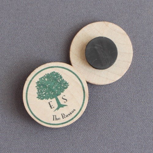 fall wedding themes, fall wedding ideas, autumn wedding favors, fall wedding favors, Personalized Wooden Wedding Magnets
