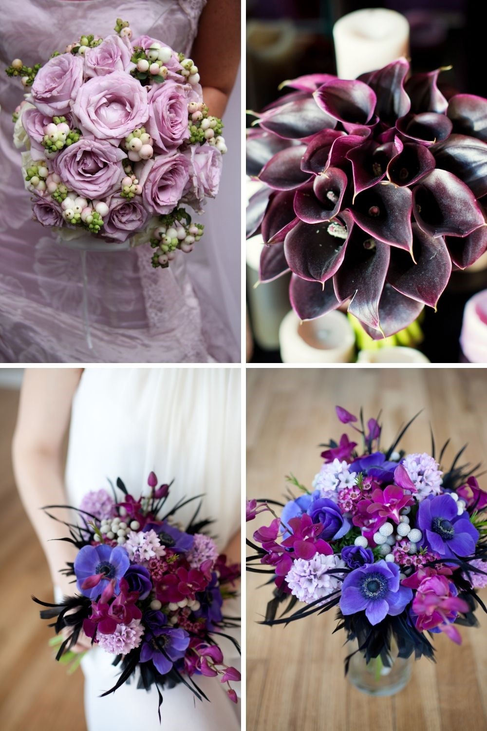 fall wedding themes, fall weddings, purple wedding bouquets, purple bridal bouquets, fall wedding bouquets, autumn wedding bouquets