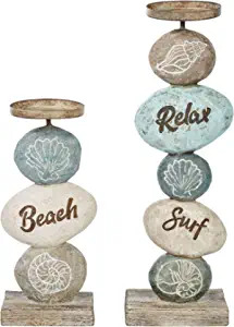 Faux Stone Beach Wedding Centerpieces