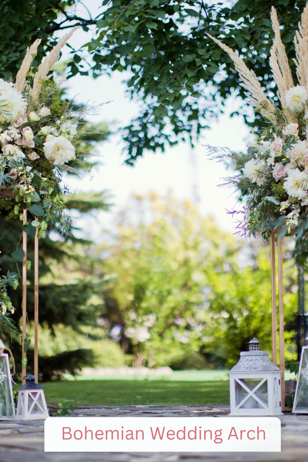 Gorgeous Bohemian Bridal Arch For a Garden Wedding