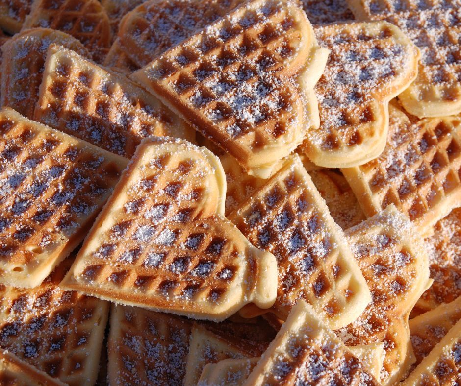 Heart Shaped Waffles