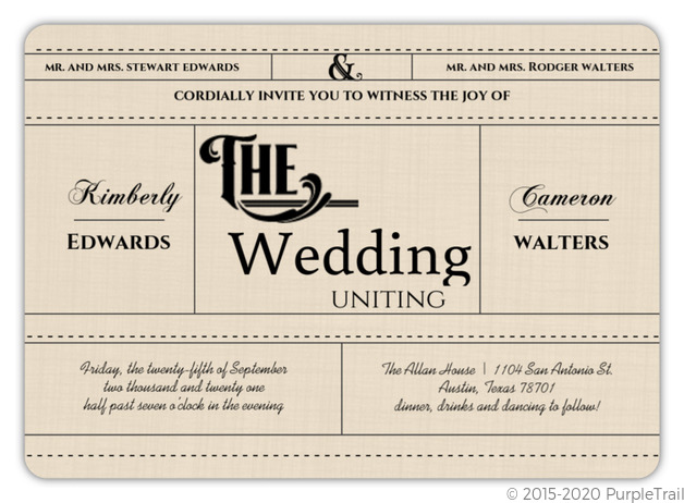 wedding invitations, simple wedding invitations, elegant wedding invitations, Elegant Yet Simple Wedding Invitation
