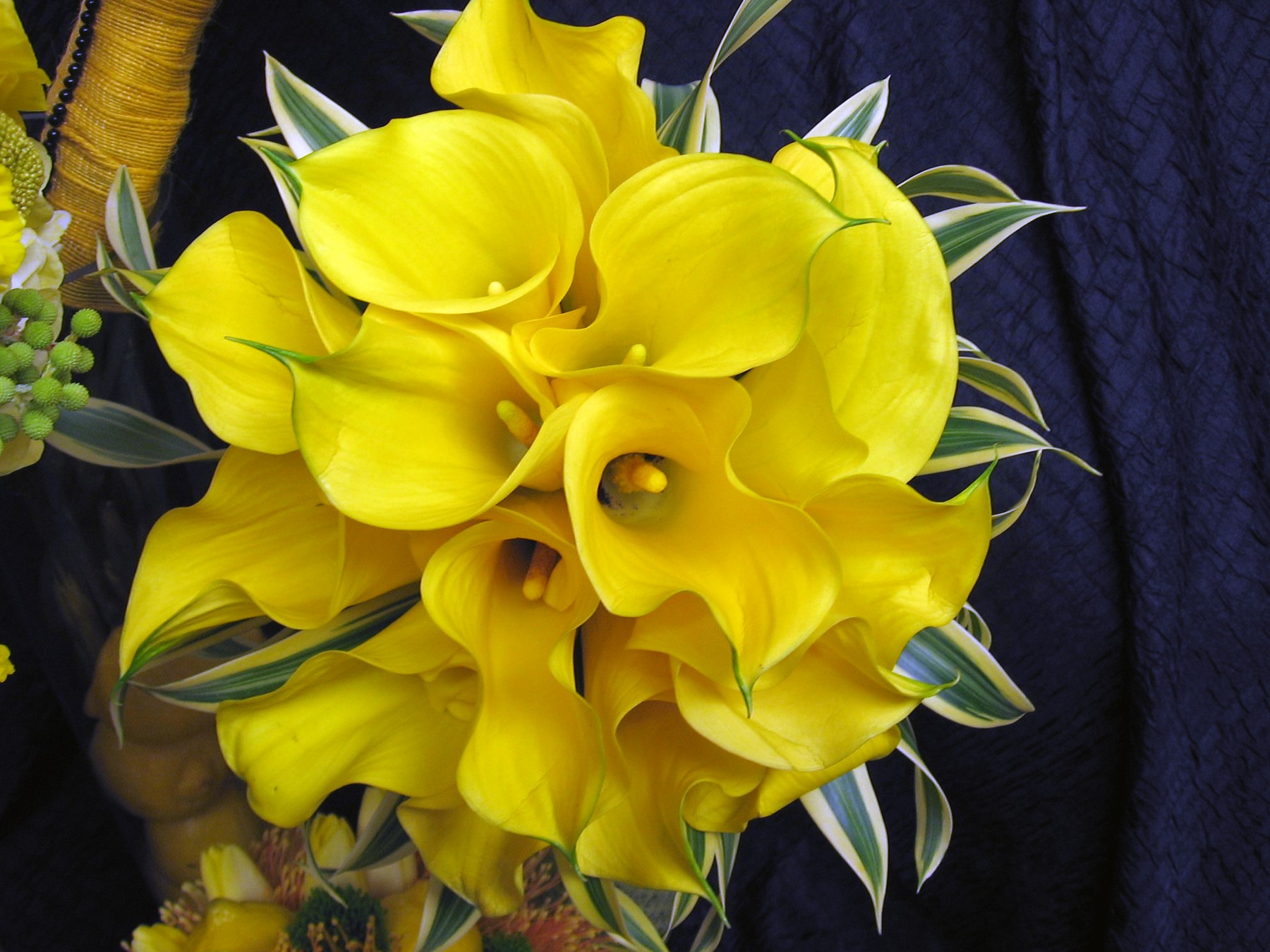 Gorgeous Yellow Calla Lily Wedding Bouquet