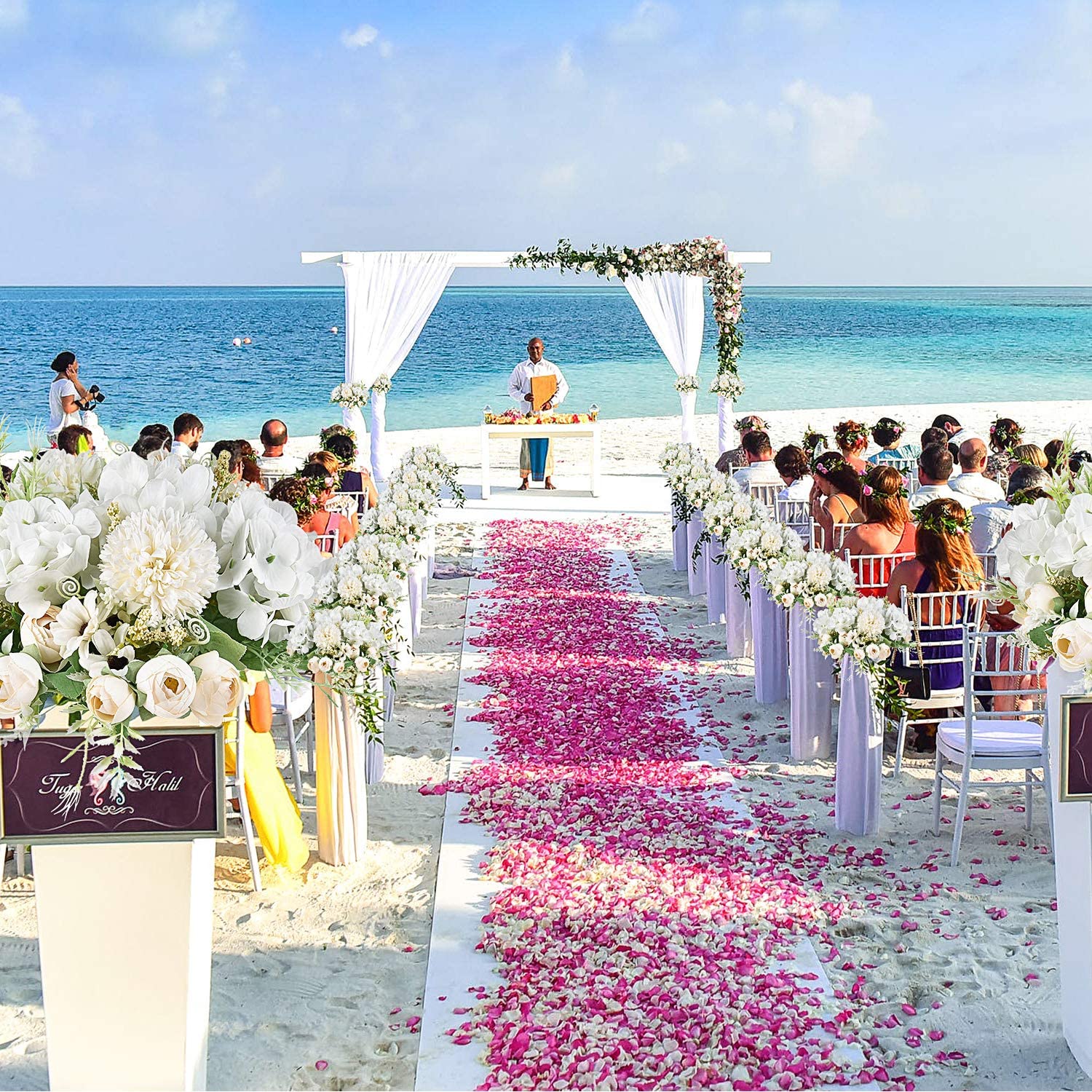 Artificial Peony Hydrangea Carnations Wedding Flowers