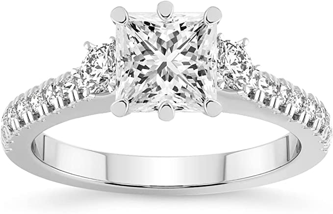 Lab Grown 3-Stone Diamond Engagement Ring