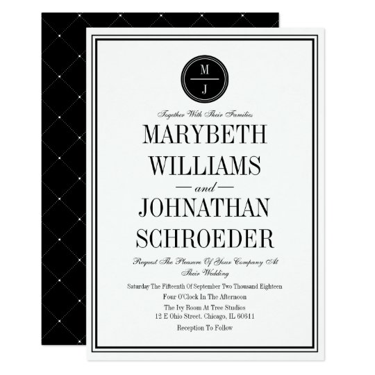 LDS WEdding Invitations, Simple Wedding Invitations, White Wedding Invitations, Simple and Elegant Wedding Invitation Card