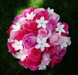 Stunning Pink and White Bridal Bouquet