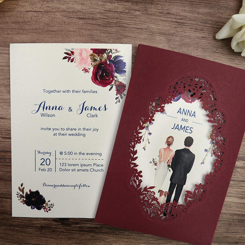 Pink Wedding Invitations, pink DIY Wedding Invitations, DIY Wedding Invitations