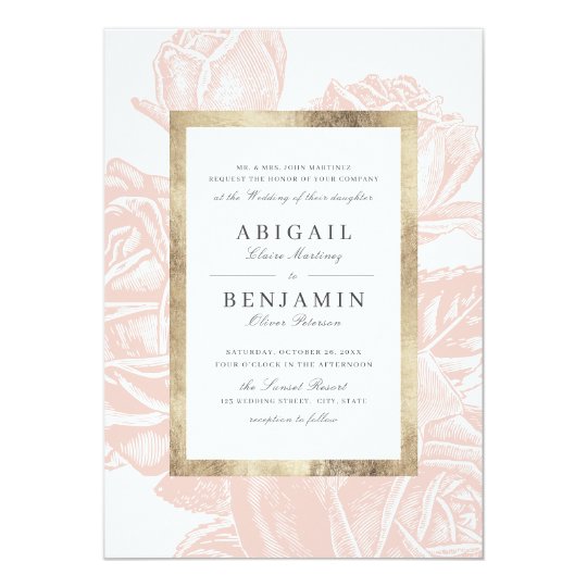 pink wedding invitations, blush wedding invitations, elegant wedding invitations
