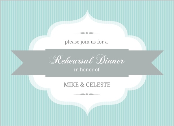 rehearsal dinner invitations, AQUA STRIPE REHEARSAL DINNER INVITE, rehearsal dinner invites