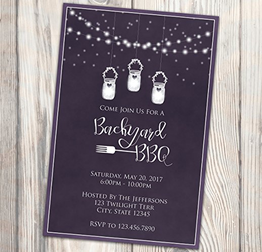 rehearsal dinner invitations, Backyard BBQ Invitation rehearsal dinner invitations