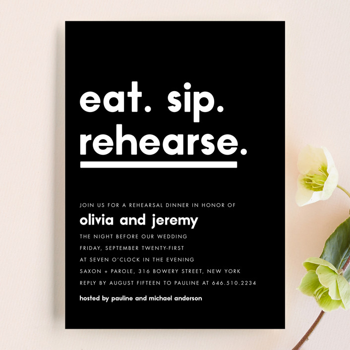 rehearsal dinner invitations, simple rehearsal dinner invitations