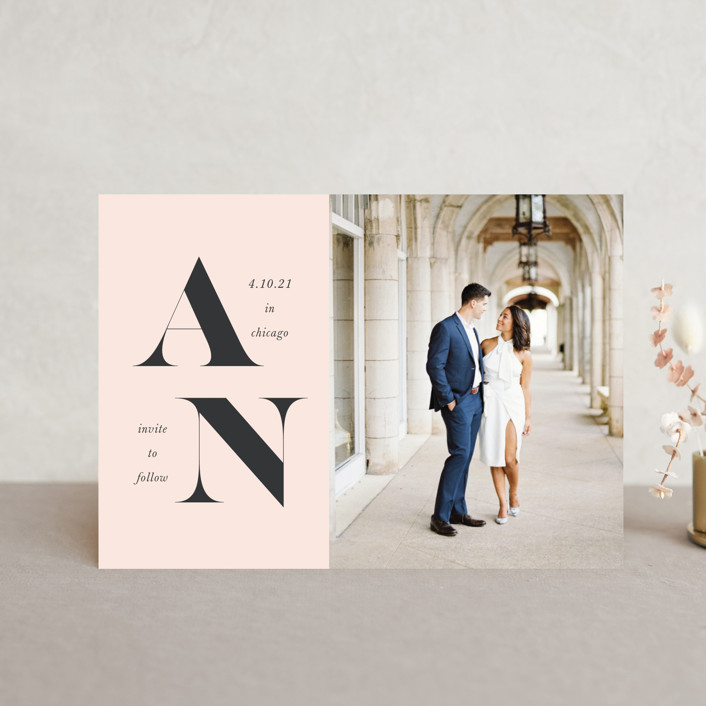 Save the date, Initially save the date cards, monogrammed save the date cards with photos