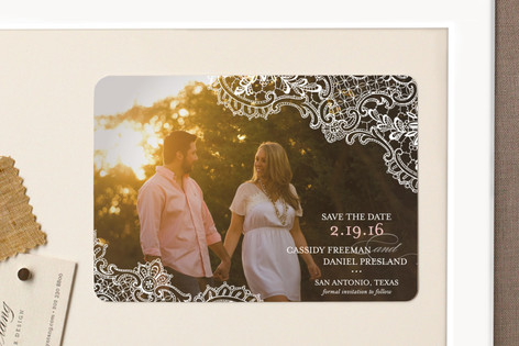 save the date destination weddings, save the date, save the date photo magnets, lace save the date magnets