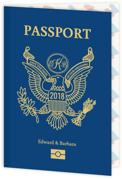 save the date destination weddings, passport save the date