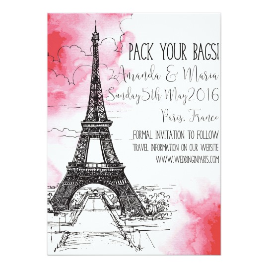 save the date destination weddings, Paris save the date