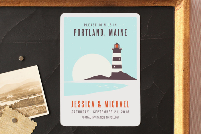save the date destination weddings, save the date portland maine