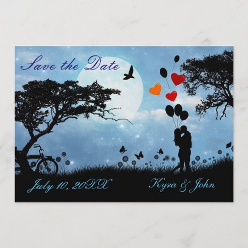 Scenic Love Under the Moon Save The Date