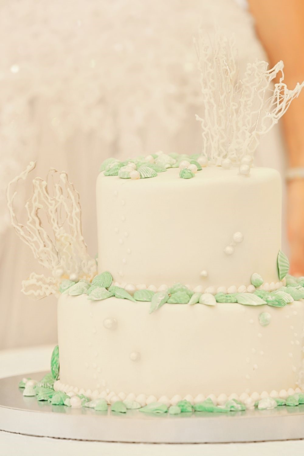 seashell wedding cake, seashell wedding cake ideas, beach wedding cakes, wedding cake photos