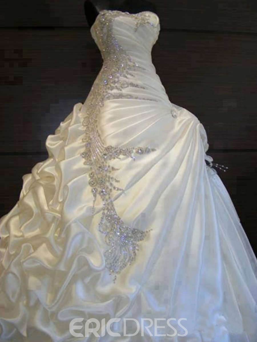 spring wedding dresses, spring wedding gowns, Beading Pick-Ups Ball Gown Wedding Dress