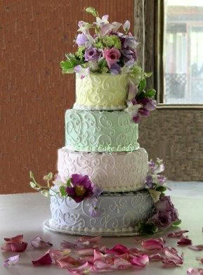 spring wedding themes, spring wedding cake, pastel wedding cake