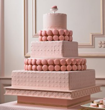 summer wedding cake, pink wedding cake, pink summer wedding cake