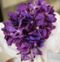 summer wedding colors, purple wedding flowers, purple bridal bouquet