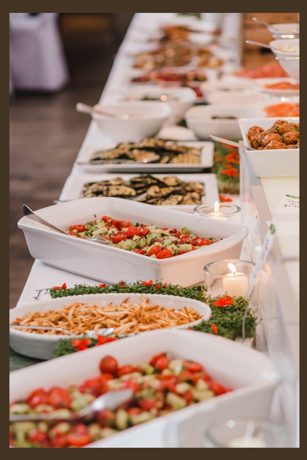 unique outdoor wedding ideas, wedding buffet ideas, wedding food ideas