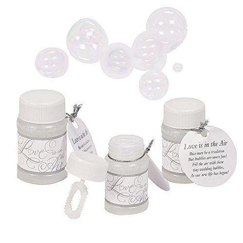 24 Love is in the Air Bubbles Wedding Favors