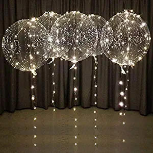 Warm White LED 20 Inch Wedding Balloons