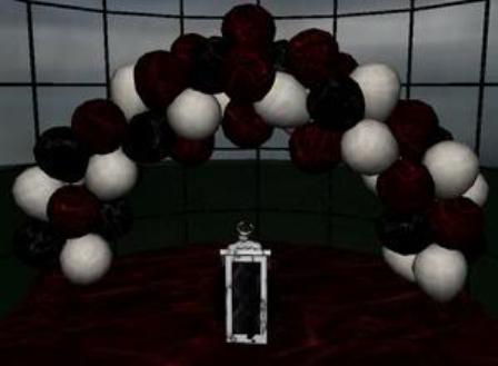 wedding arch reception decorations, red and white wedding arch, balloon wedding arch