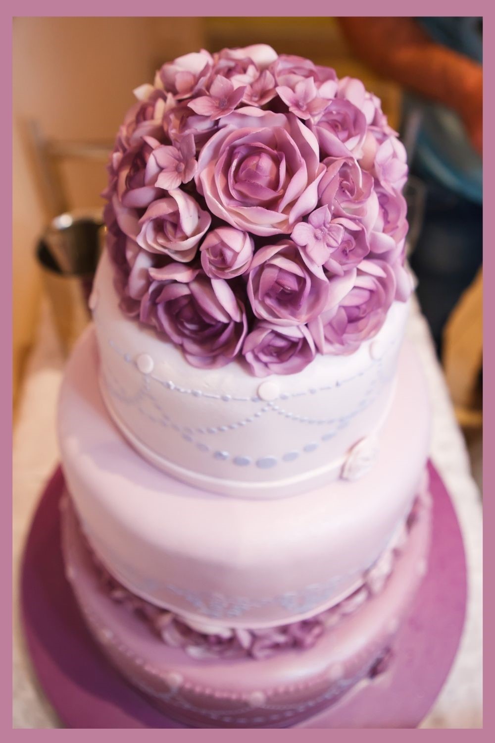 wedding cake, wedding cake ideas, wedding cake inspiration, wedding cake photos, purple w edding cake