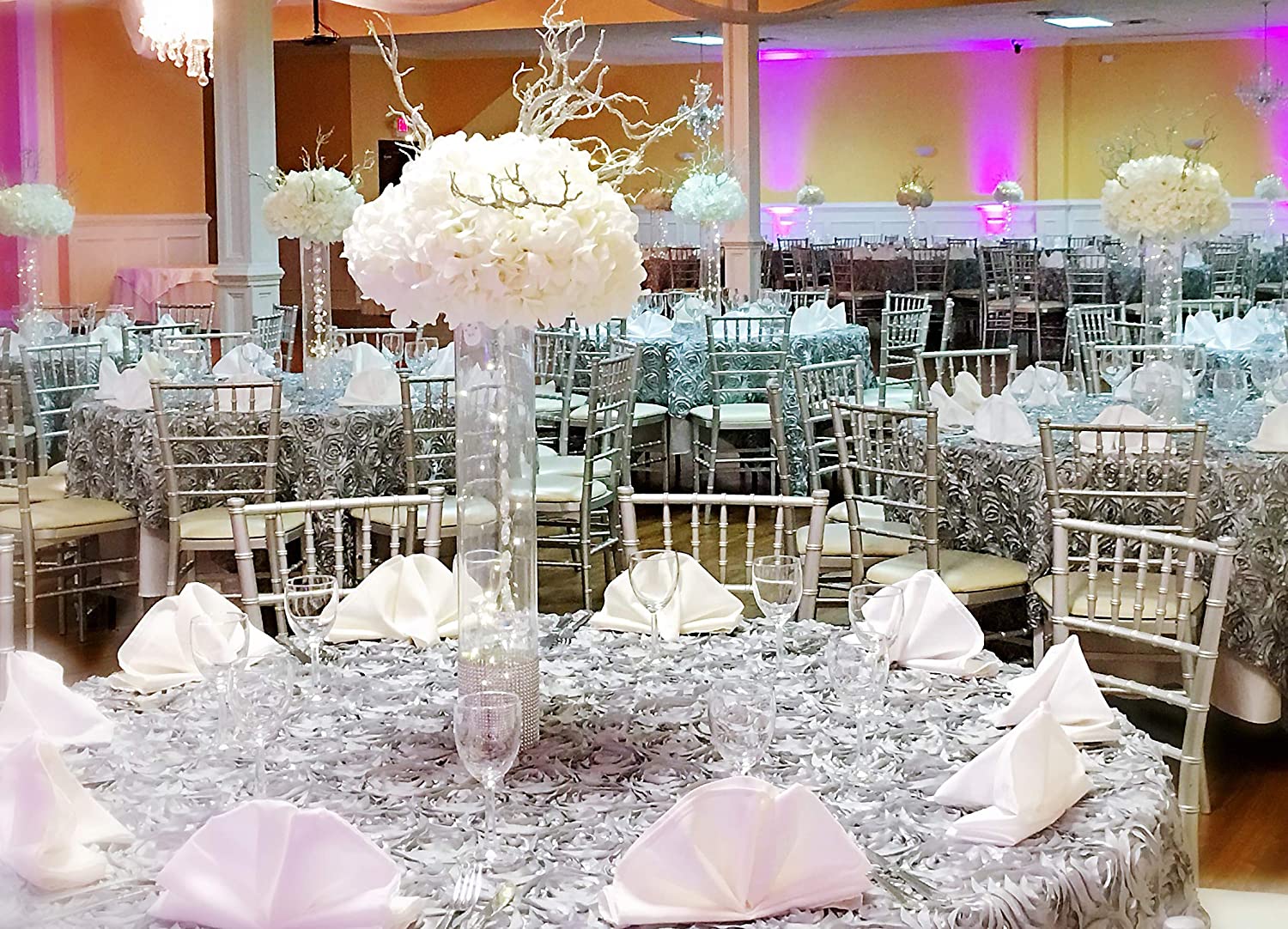 33" Glittered Metallic Artificial Manzanita Twig Tree Branch Wedding Decoration