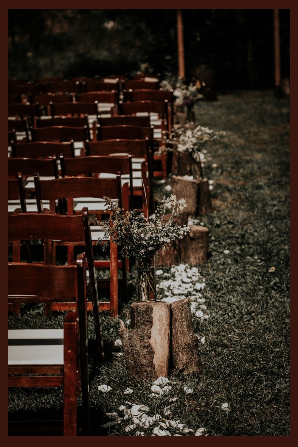 wedding ceremony steps decor