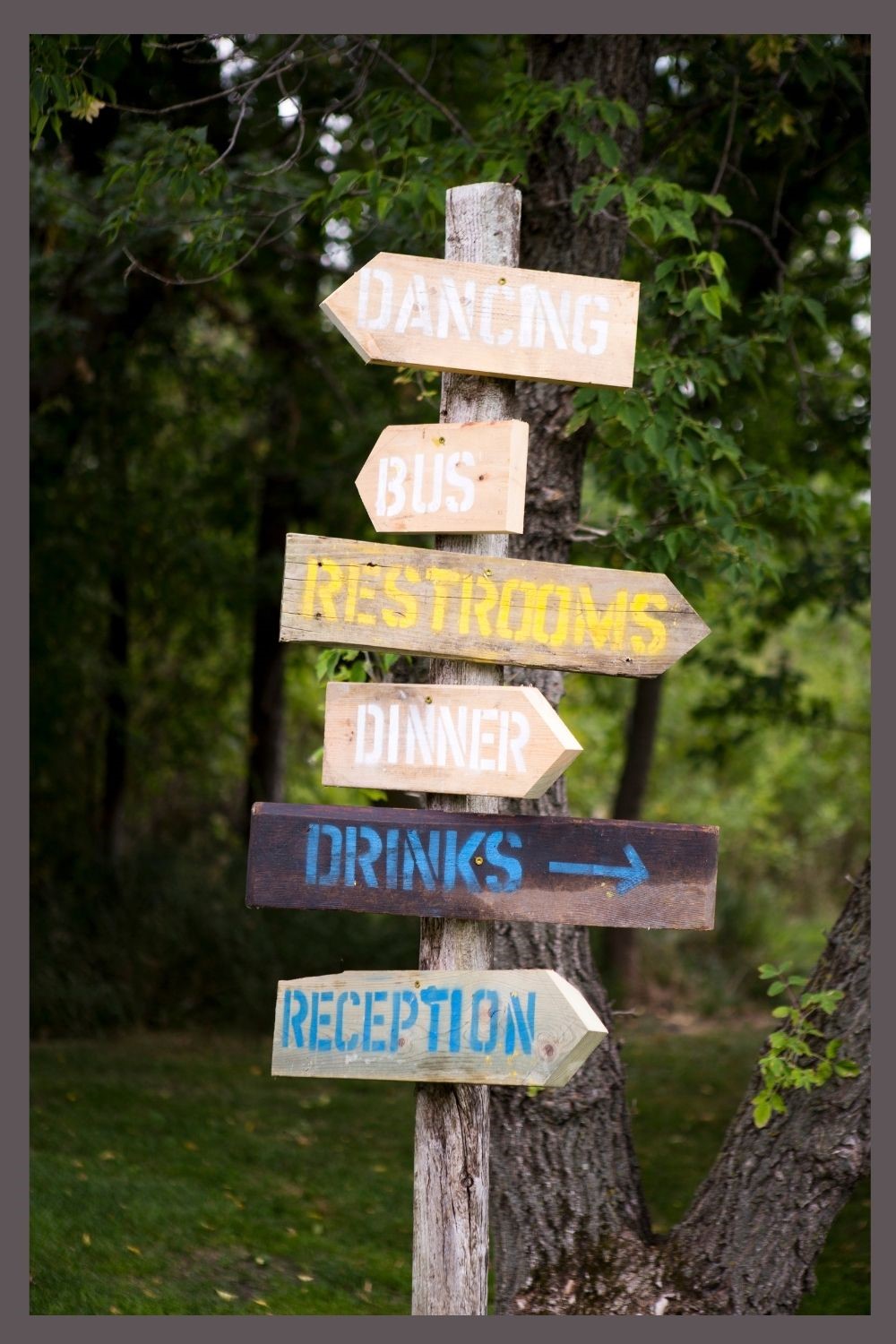 fun and modern wedding signs