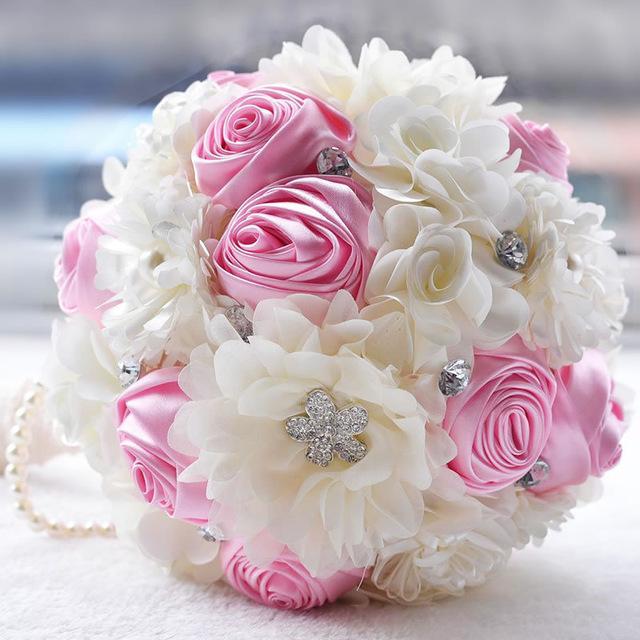 wedding ceremony site, Pink and White Rhinestones Wedding Bouquet , pink and white wedding bouquet, pink and white bridal bouquet