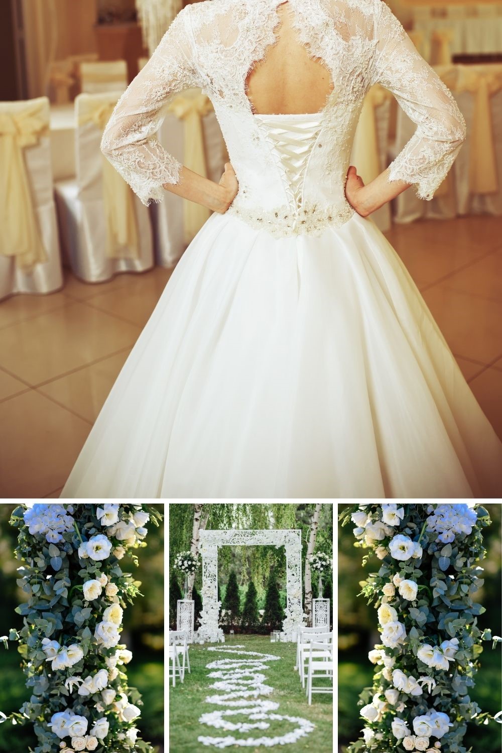 Wedding Ceremony Site, White Weddings, White and Green Weddings