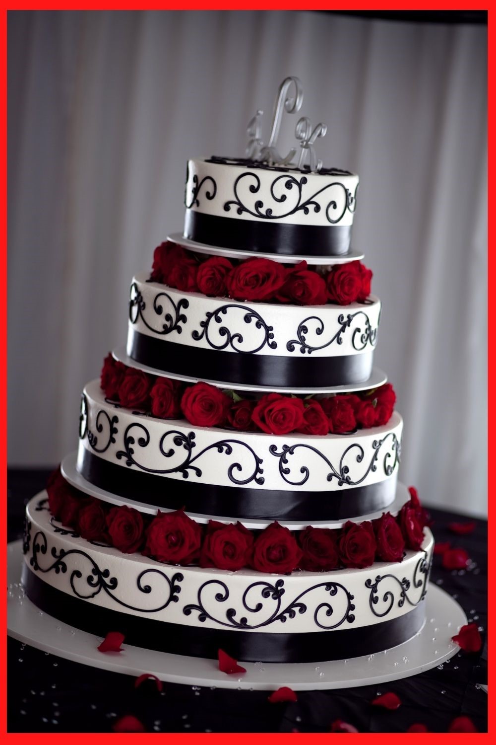 wedding colors ideas, red wedding colors, red wedding ideas, red wedding inspiration, red wedding cake, red and black wedding cake
