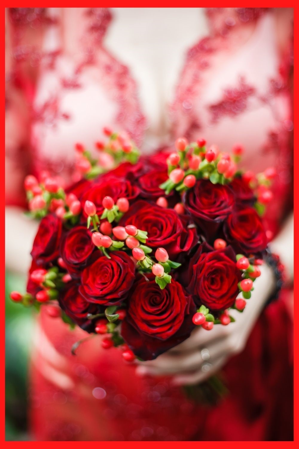 wedding colors ideas, red wedding colors, red wedding ideas, red wedding inspiration, red wedding bouquet, red wedding flowers, red bridesmaid dress