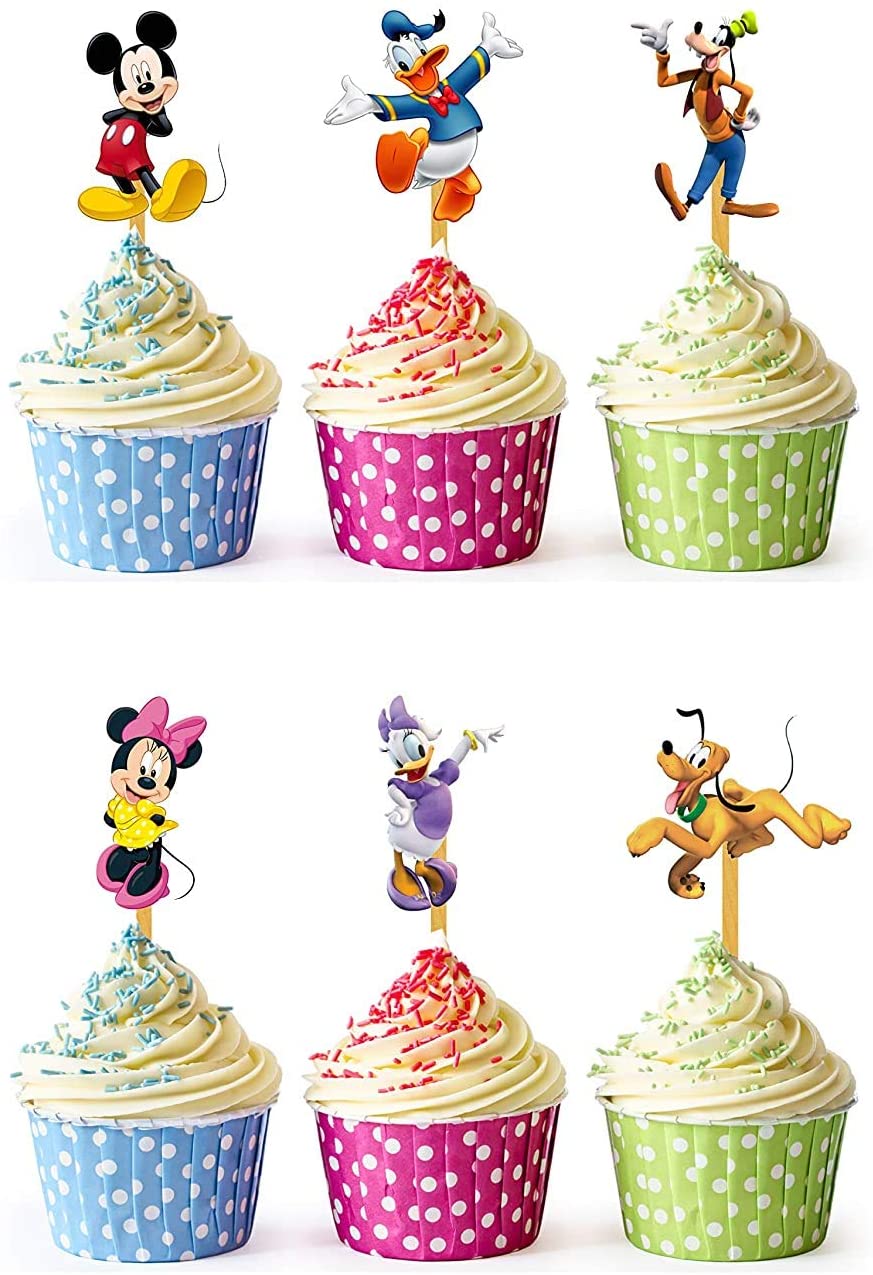 Micky Minnie Mouse and Friends Cupcake Toppers