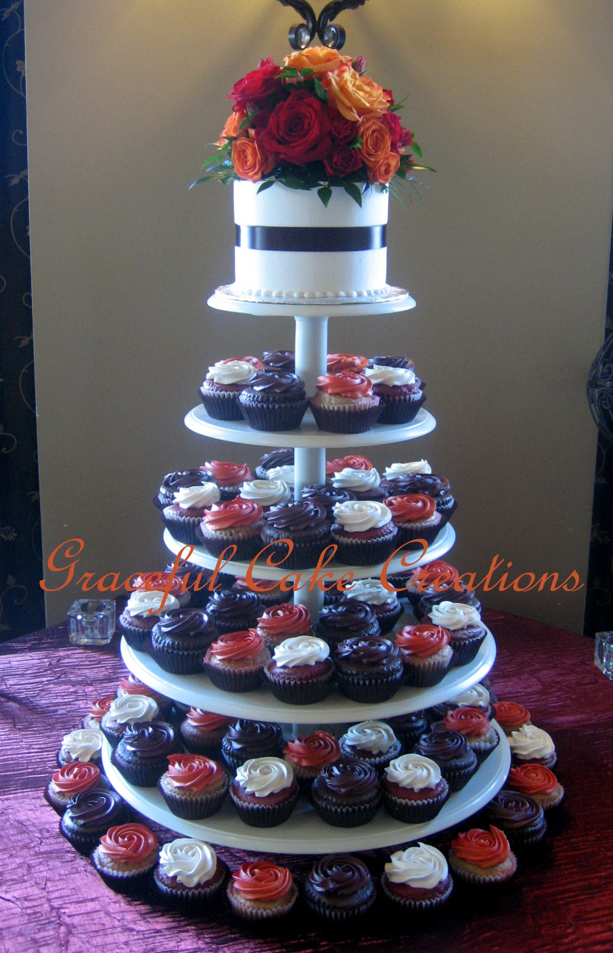 wedding cupcakes, wedding cupcake ideas, tiered cupcakes, wedding dessert ideas