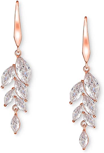 Cubic Zirconia Wedding Dangle Earrings