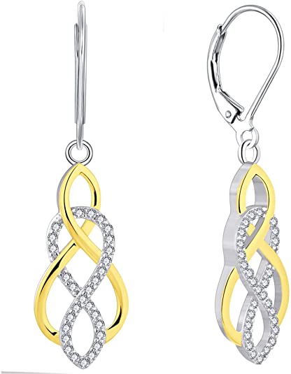 Celtic Knot Earrings With Twist Dangle Drop Jewelry