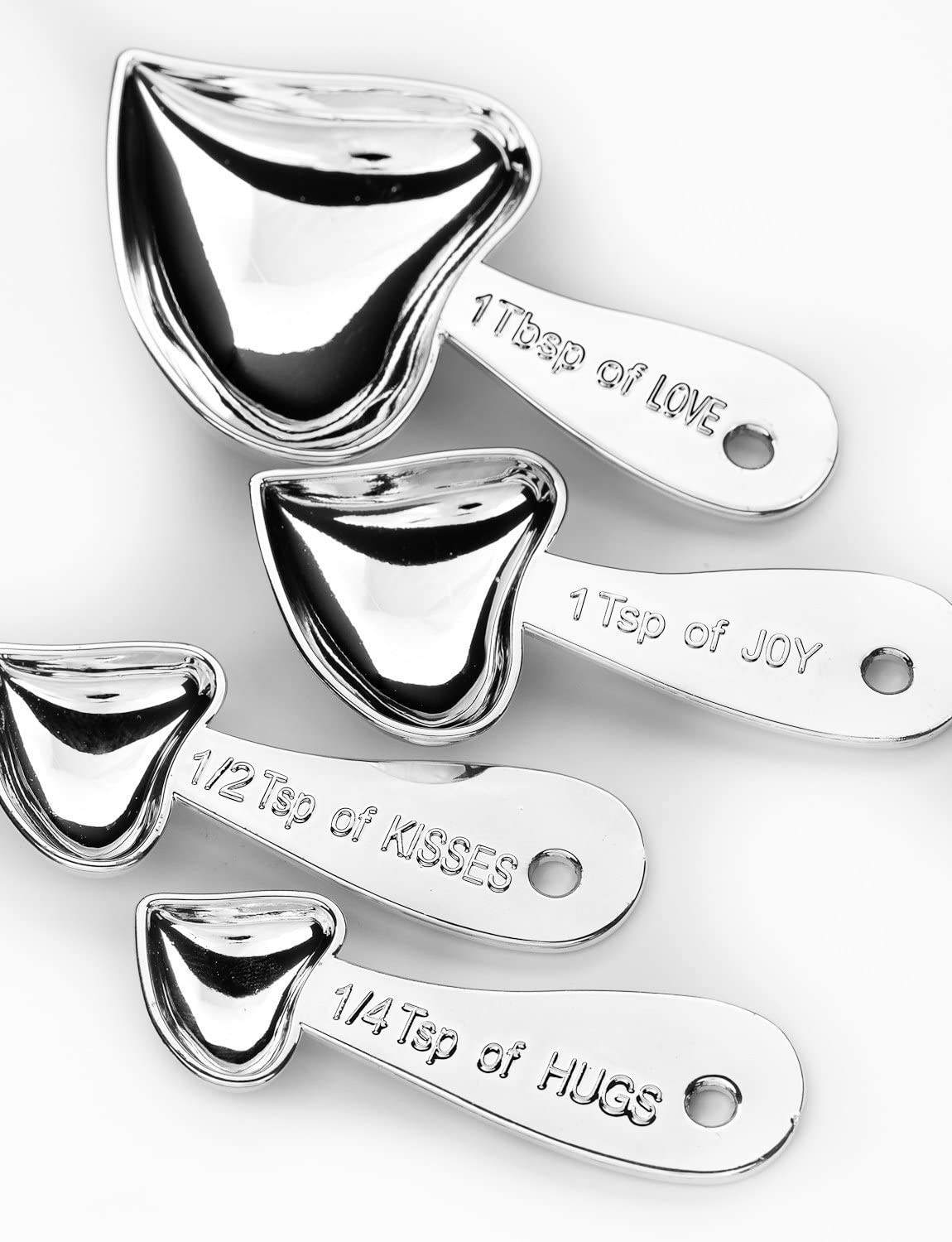Set Heart Shaped Measuring Spoon of Love Wedding favors