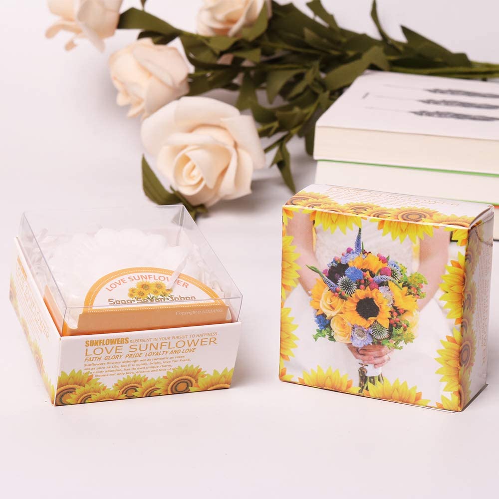 24 Pack Sunflower Soap Wedding Favor