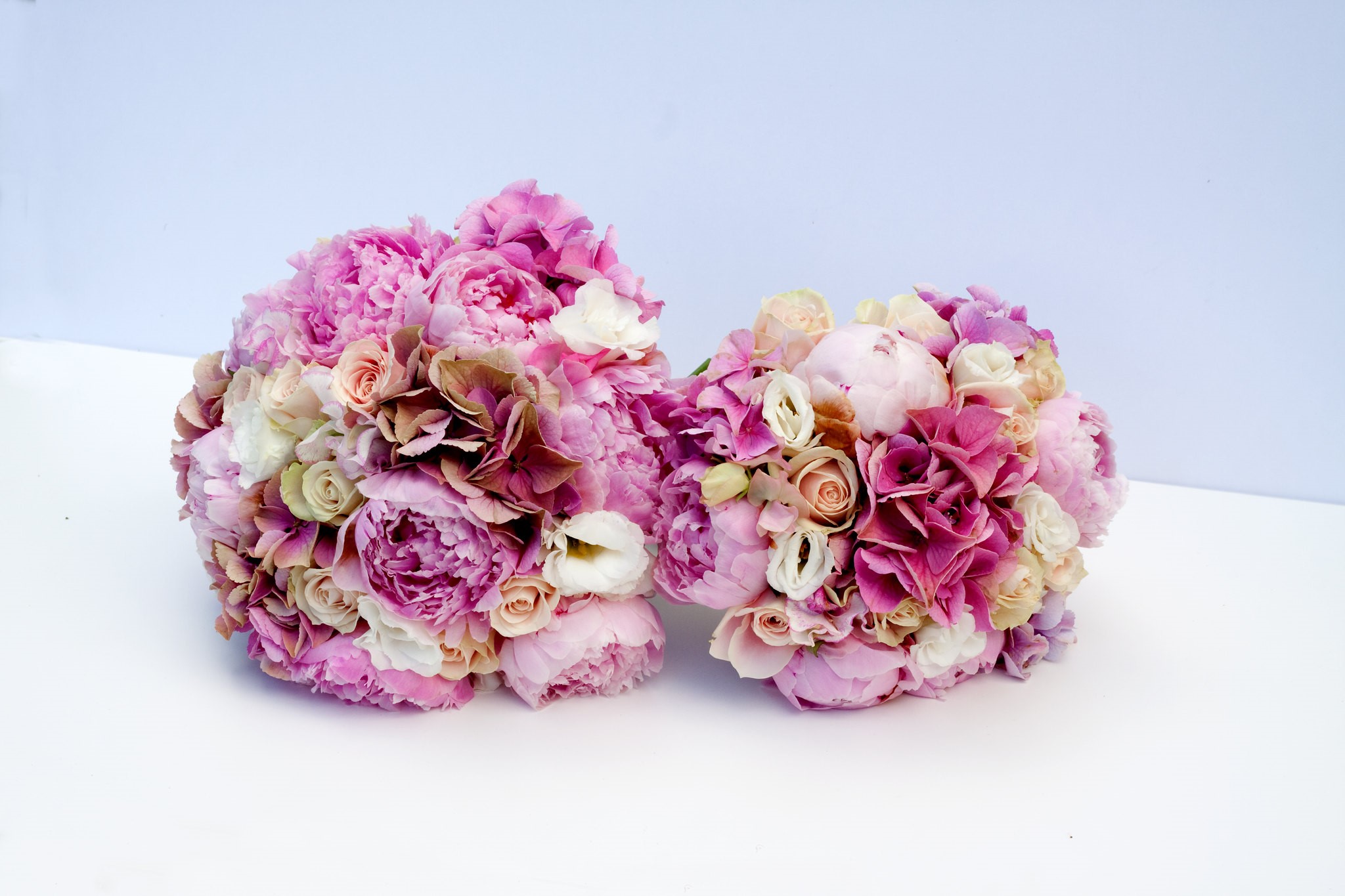 Beautiful Pink, White and Yellow Bridal Bouquets